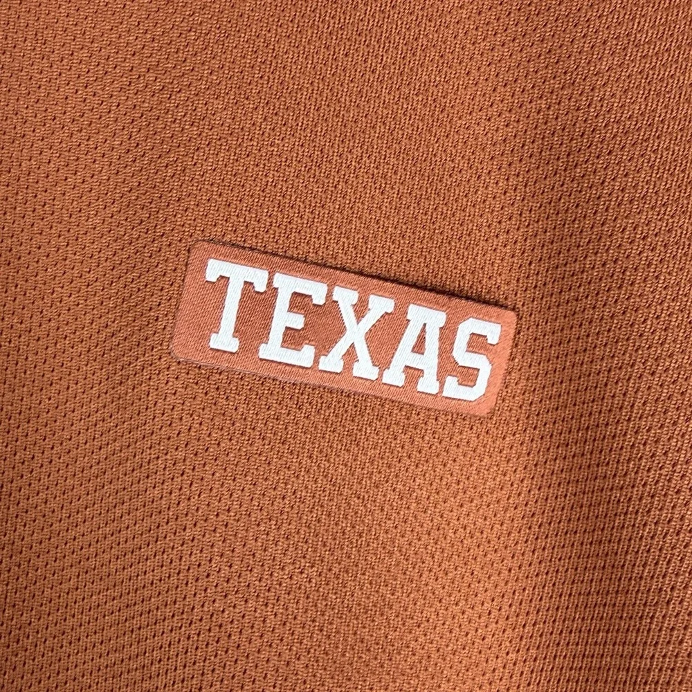 Texas Longhorns Nike Polo Shirt Burnt‎ Orange Football Dri-FIT Men's Medium NCAA
